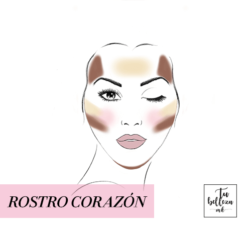 Rostro corazón contouring